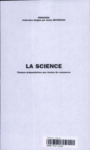 La science Classes préparatoires aux écoles de commerce