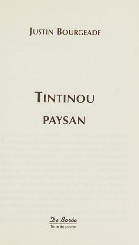Tintinou Paysan