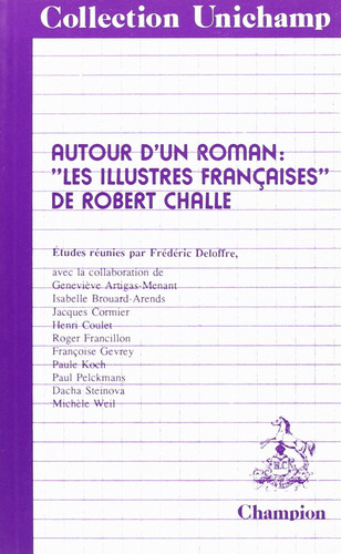 Autour d'un roman, "Les illustres Françaises" de Robert Challe