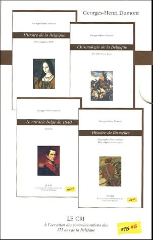 Coffret 4 volumes à l'occasion des commémorations des 175 ans de la Belgique Histoire de la Belgique ; Chronologie de la Belgique ; Histoire de Bruxelles ; Le miracle belge de 1848