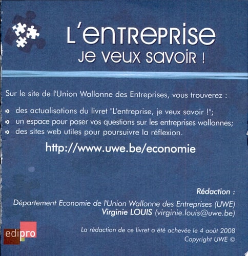 L'entreprise Je veux savoir !