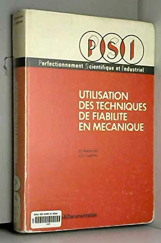 Utilisation des techniques de fiabilité en mécanique ...
