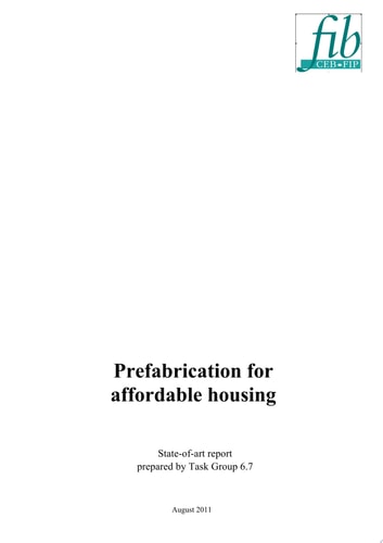Prefabrication for Affordable Housing State-of-the-art Report