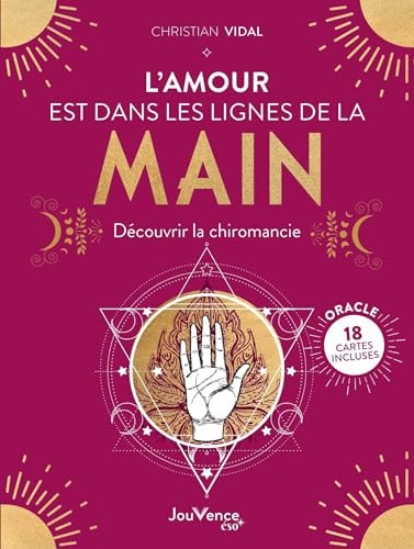 L'amour est dans les lignes de la main Découvrir la chiromancie. 18 cartes incluses