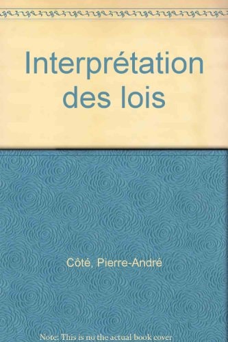 Interprétation des lois