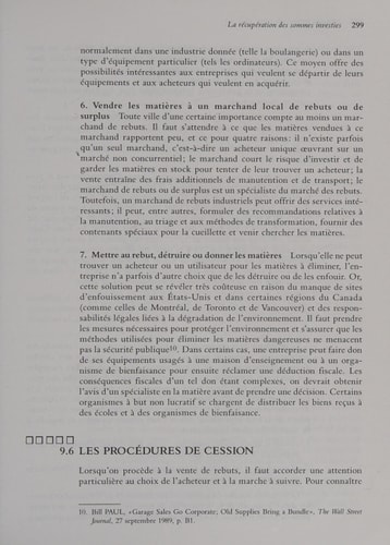 La gestion des approvisionnements et des matières