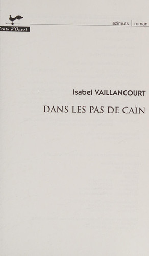 DANS LES PAS DE CAIN