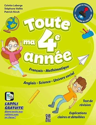 Toute Ma 4e Année Enfin Tout Pour Se Préparer et Réussir!