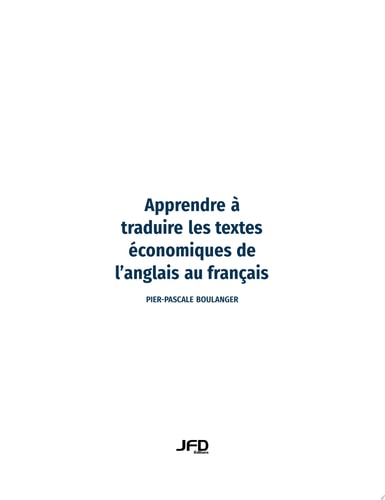 Apprendre à traduire les textes économiques de l’anglais au français