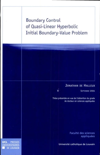 Boundary Control of Quasi-Linear Hyperbolic Initial Boundary-Value Problem