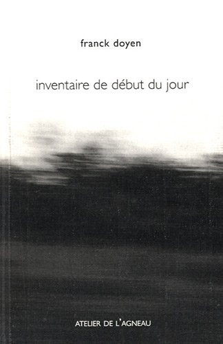 Inventaire de début du jour journal de Brigitte Jean