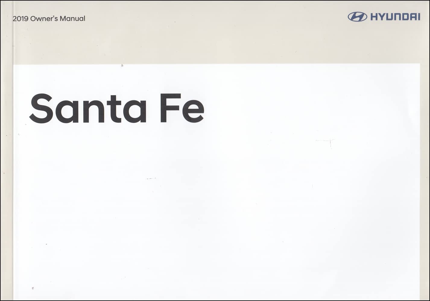 2019 Hyundai Santa Fe Owner's Manual