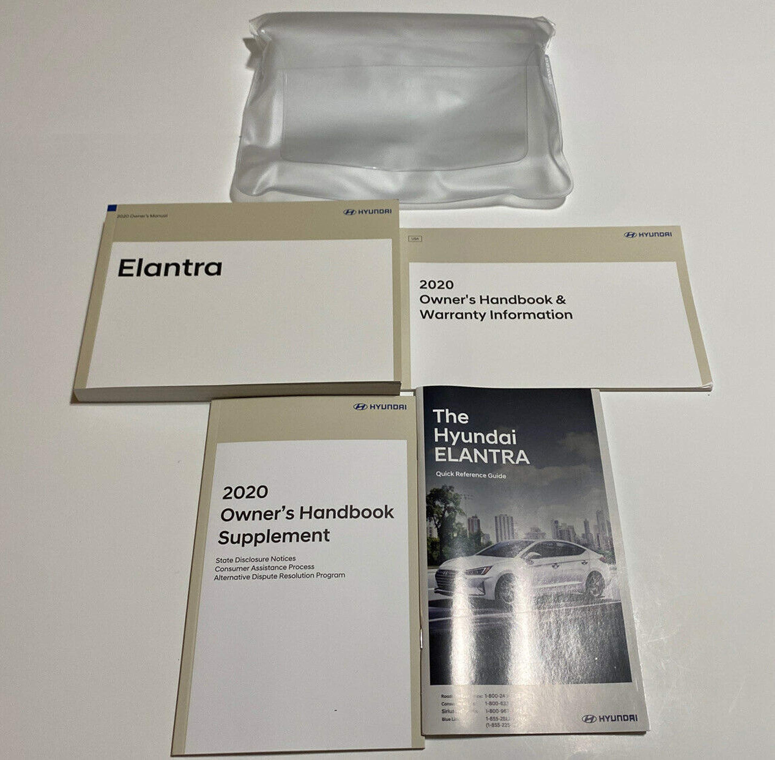 2020 Hyundai Elantra Owner's Manual