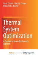 Thermal System Optimization A Population-based Metaheuristic Approach