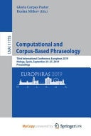 Computational and Corpus-based Phraseology Third International Conference, Europhras 2019, Malaga, Spain, September 25-27, 2019, Proceedings