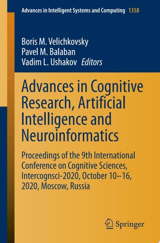Advances in Cognitive Research, Artificial Intelligence and Neuroinformatics