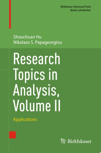 Research Topics in Analysis, Volume II