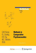 Methods in Comparative Psychoacoustics