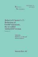 Robert of Chester's Redaction of Euclid's Elements, the so-called Adelard II Version: Volume II