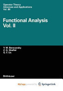 Functional Analysis: Vol.II