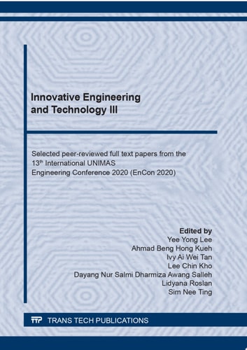 Innovative Engineering and Technology III