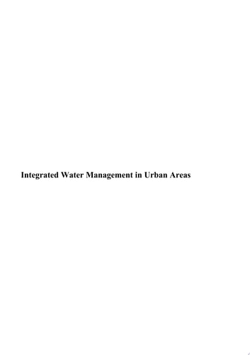 Integrated Water Management in Urban Areas