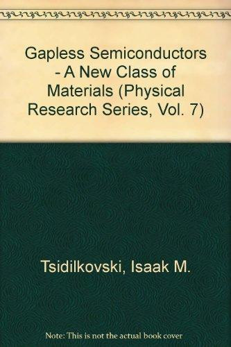 Gapless Semiconductors - A New Class of Materials (Physical Research Series, Vol. 7)