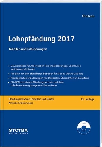 Lohnpfändung 2017 Tabellen und Erläuterungen