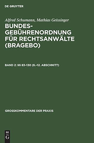 §§ 83-130 (6. -12. Abschnitt) Anhang. Nachtrag. Sachregister