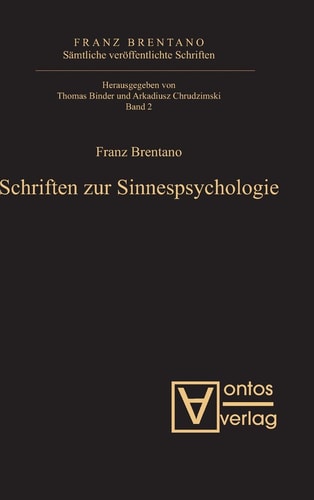 Schriften Zur Sinnespsychologie