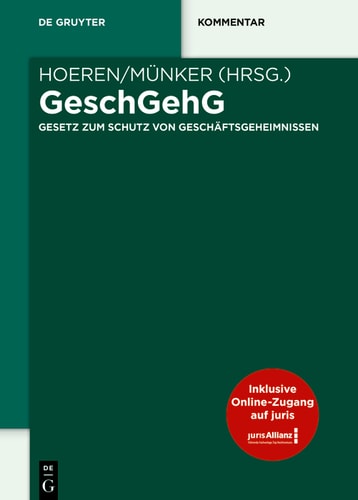 GeschGehG Gesetz zum Schutz von Geschäftsgeheimnissen