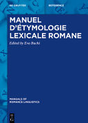 Manuel d'étymologie Lexicale Romane