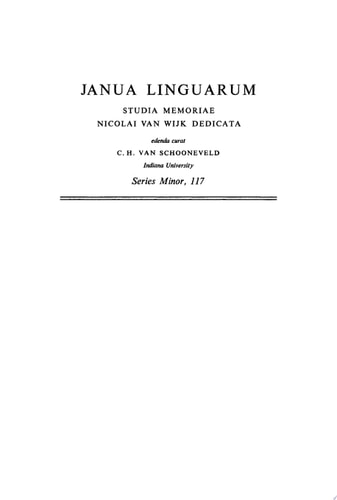 Out of the Mouth of Babes Earliest Stages in Language Learning