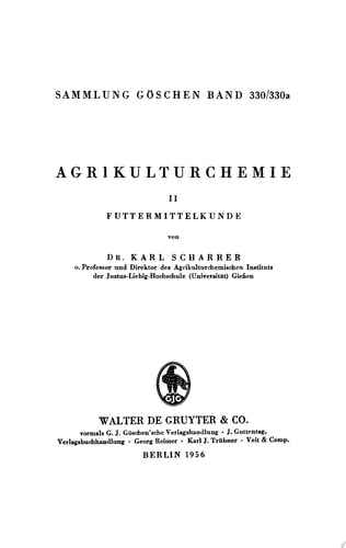 Futtermittelkunde