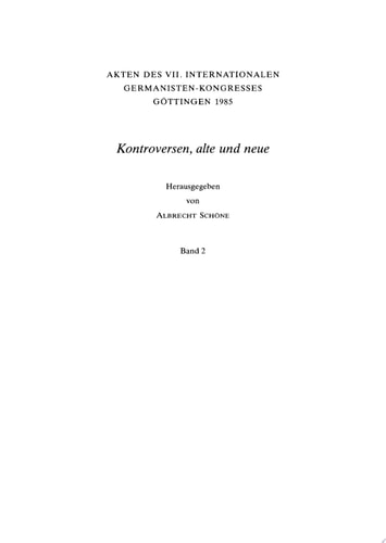 Formen und Formgeschichte des Streitens. Der Literaturstreit