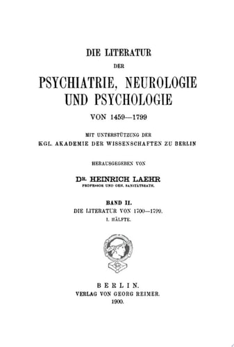 Die Literatur von 1700–1799