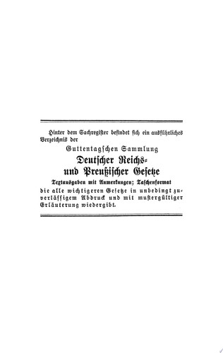 Das deutsche Ausländerrecht