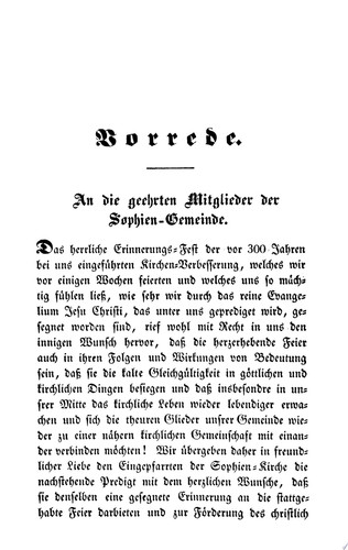 Predigt, gehalten am 2ten November 1839