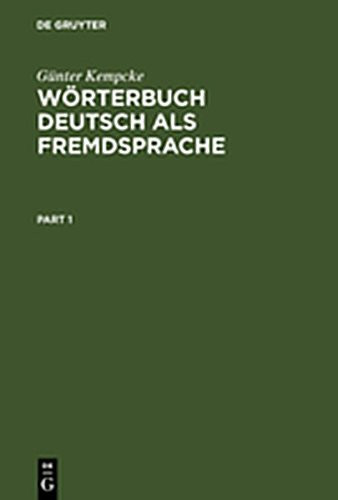 W Rterbuch Deutsch ALS Fremdsprache (German Edition)