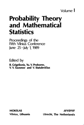 Probability Theory and Mathematical Statistics. Vol. 1