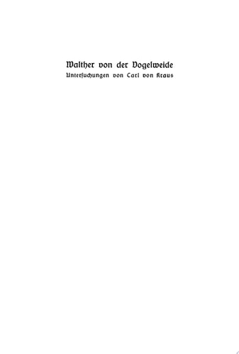 Walther von der Vogelweide