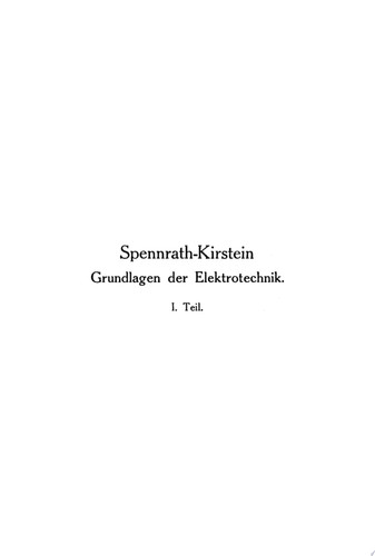 Einführung Grundlagen der Elektrotechnik