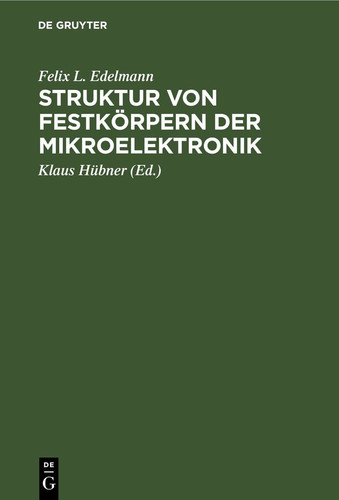 Struktur Von Festkörpern der Mikroelektronik