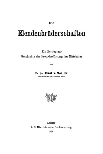 Die Elendenbrüderschaften