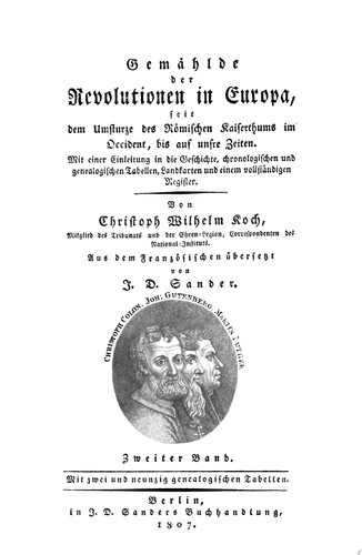 C. W. Koch: Gemählde der Revolutionen in Europa. Band 2