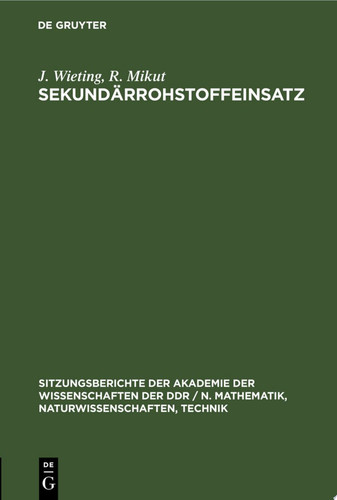 Sekundärrohstoffeinsatz