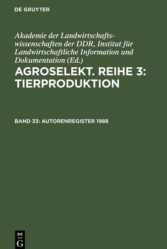 Autorenregister 1988 (Hefte 1-12)