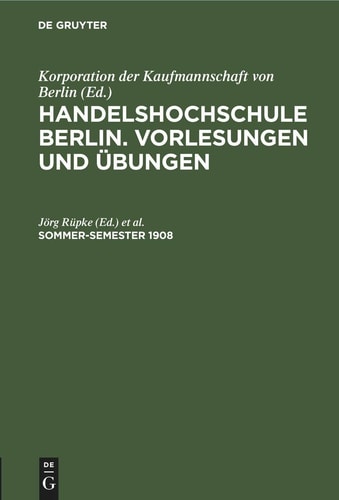 Sommer-Semester 1908