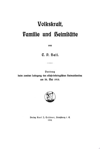 Volkskraft, Familie und Heimstätte