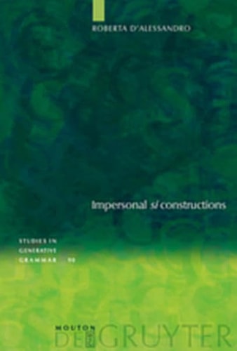 Impersonal Si Constructions Agreement and Interpretation